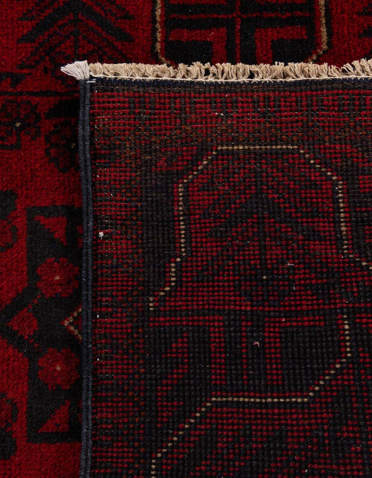 Detail image of  2' 5 x 6' 4  Hand Knotted Khal Mohammadi Wool Runner Rug