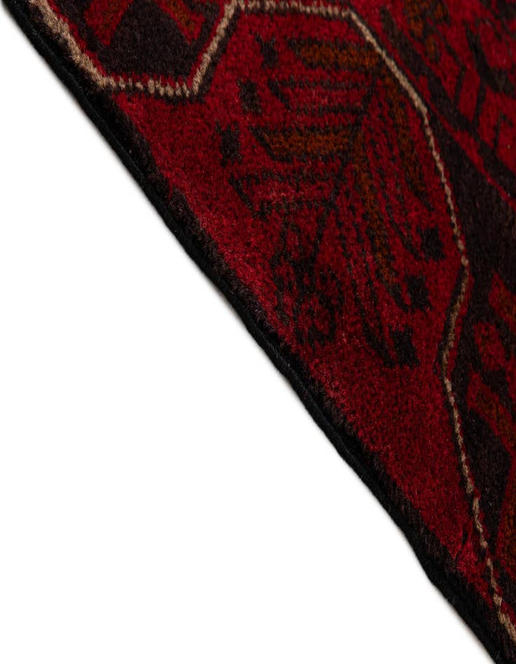 Detail image of  2' 5 x 6' 2  Hand Knotted Khal Mohammadi Wool Runner Rug