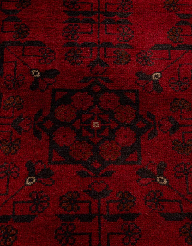 Detail image of  2' 5 x 6' 2  Hand Knotted Khal Mohammadi Wool Runner Rug