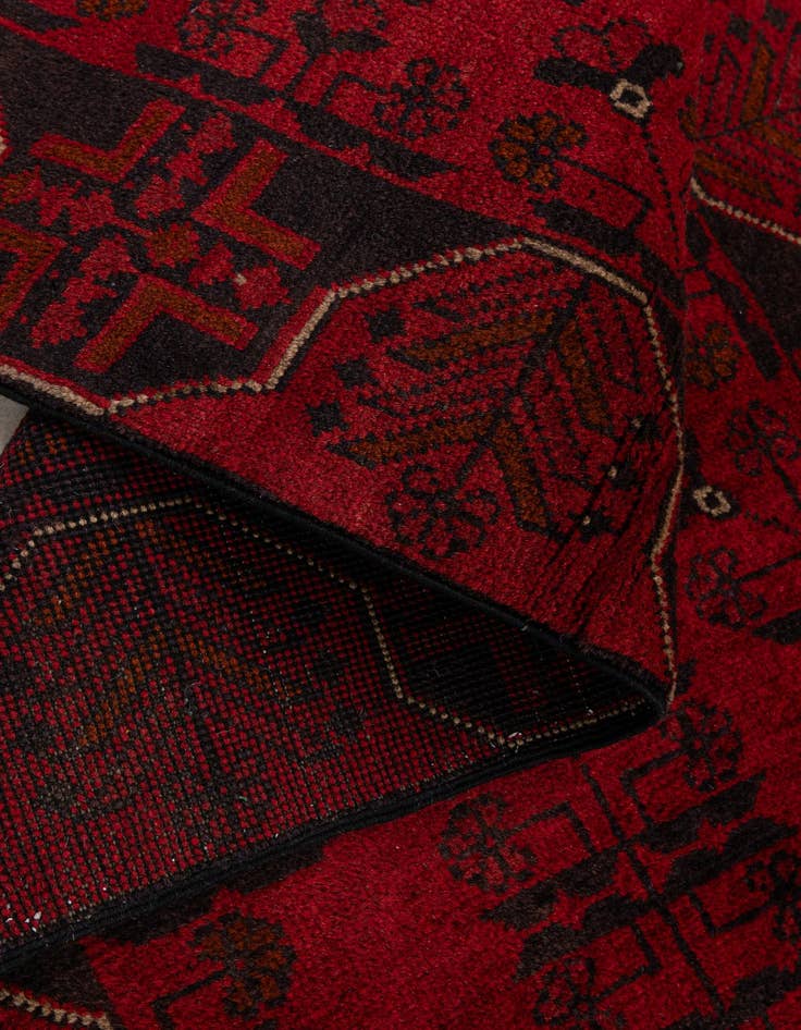 Detail image of  2' 5 x 6' 2  Hand Knotted Khal Mohammadi Wool Runner Rug