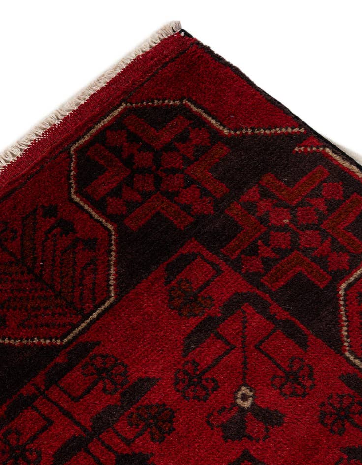 Detail image of  2' 5 x 6' 2  Hand Knotted Khal Mohammadi Wool Runner Rug