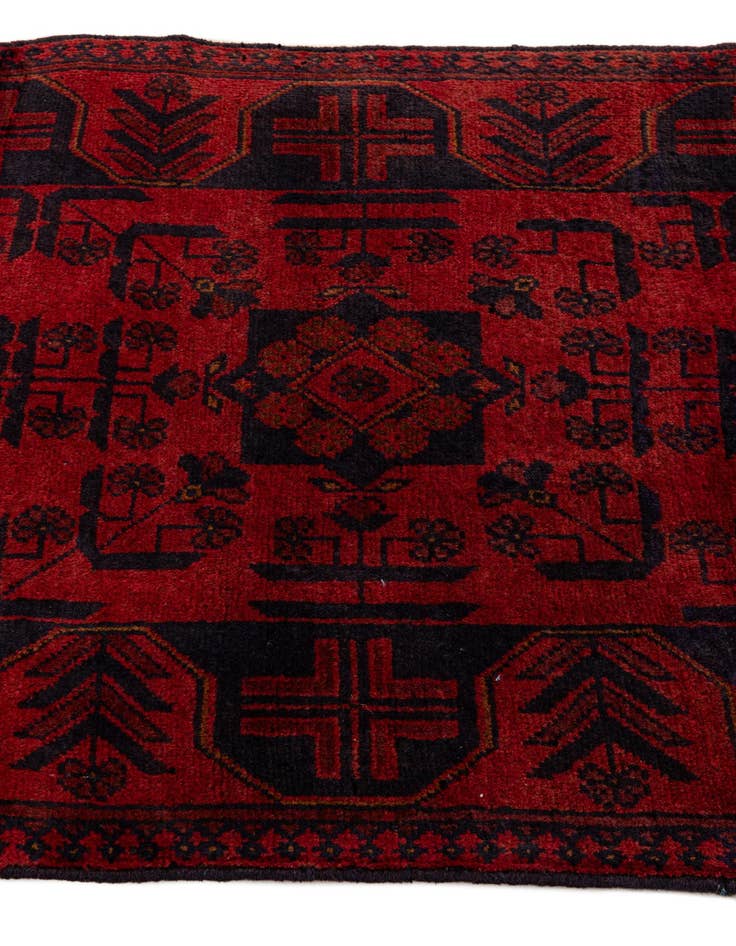 Detail image of  2' 8 x 6' 3  Hand Knotted Khal Mohammadi Wool Runner Rug