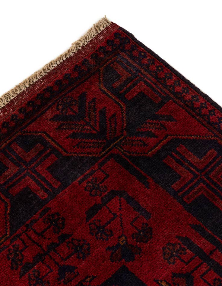Detail image of  2' 8 x 6' 3  Hand Knotted Khal Mohammadi Wool Runner Rug