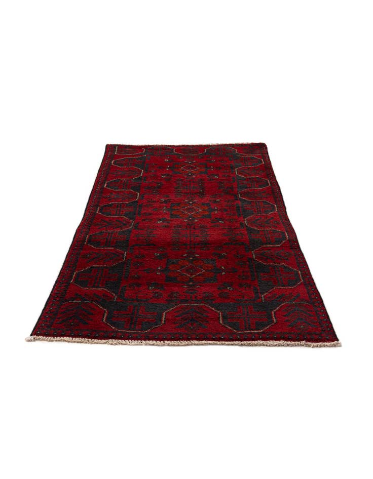 Detail image of  2' 7 x 6' 3  Hand Knotted Khal Mohammadi Wool Runner Rug