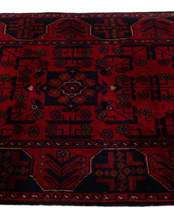 Detail image of  2' 9 x 6' 4  Hand Knotted Khal Mohammadi Wool Runner Rug