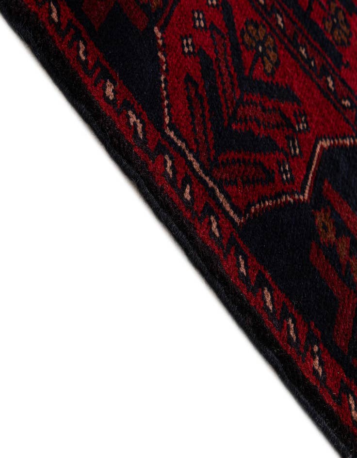 Detail image of  2' 9 x 6' 4  Hand Knotted Khal Mohammadi Wool Runner Rug