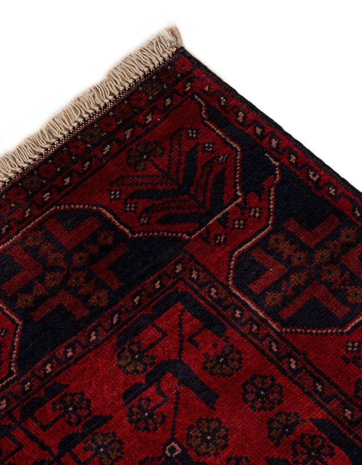Detail image of  2' 9 x 6' 4  Hand Knotted Khal Mohammadi Wool Runner Rug