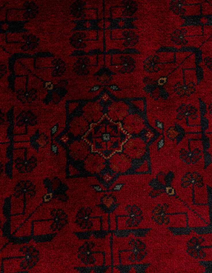 Detail image of  2' 9 x 6' 4  Hand Knotted Khal Mohammadi Wool Runner Rug