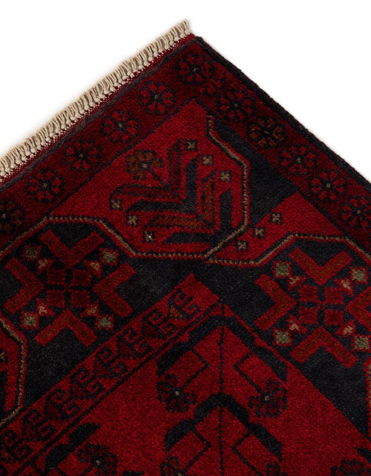 Detail image of  2' 9 x 6' 4  Hand Knotted Khal Mohammadi Wool Runner Rug