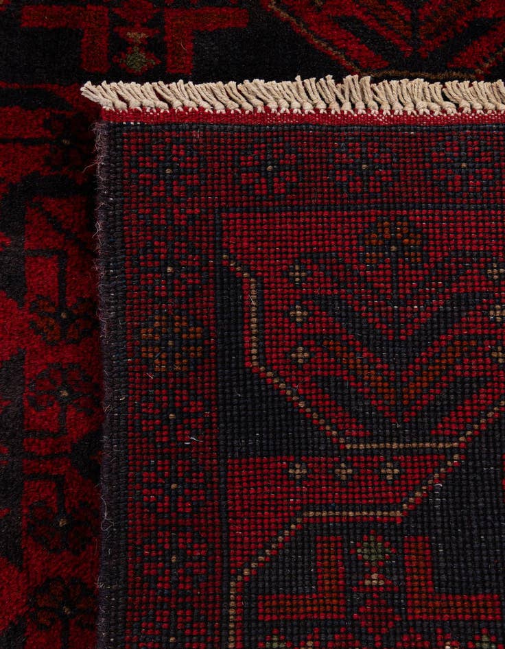 Detail image of  2' 9 x 6' 4  Hand Knotted Khal Mohammadi Wool Runner Rug