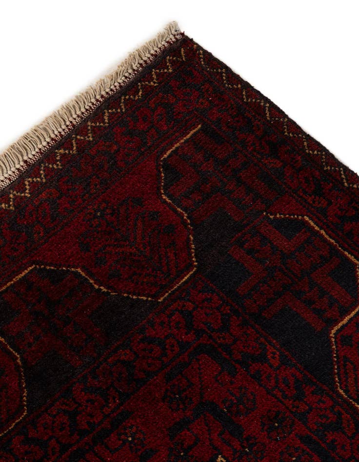 Detail image of  2' 9 x 6' 2  Hand Knotted Khal Mohammadi Wool Runner Rug