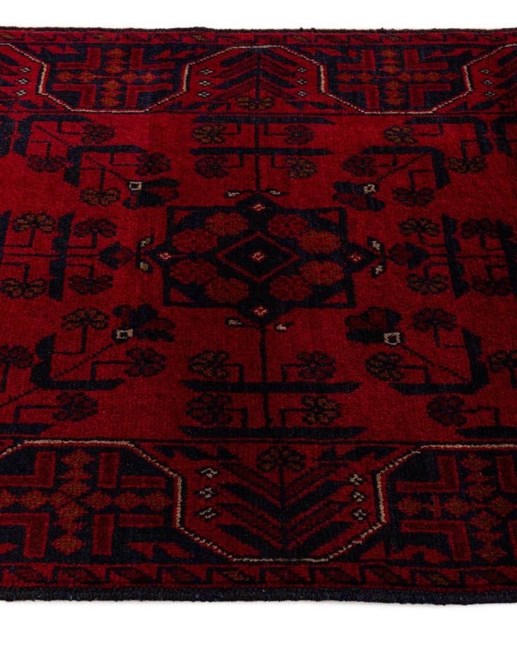 Detail image of  2' 8 x 6' 5  Hand Knotted Khal Mohammadi Wool Runner Rug