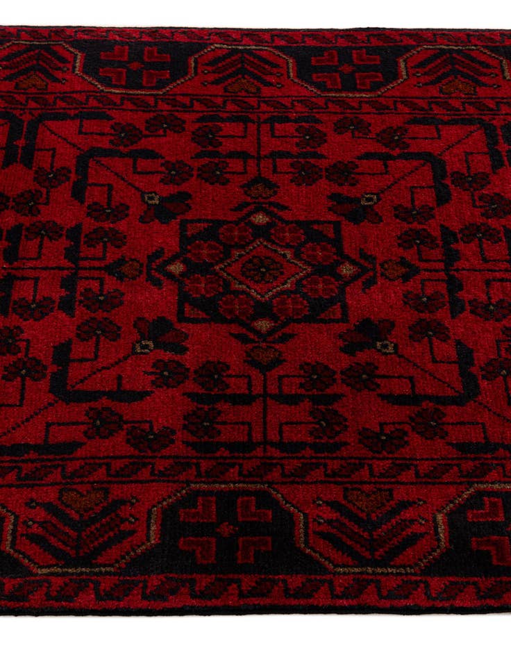 Detail image of  2' 7 x 6' 6  Hand Knotted Khal Mohammadi Wool Runner Rug