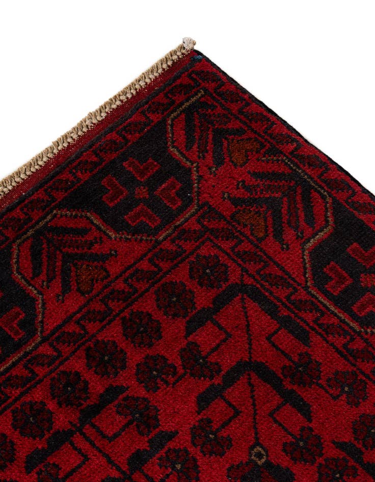 Detail image of  2' 7 x 6' 6  Hand Knotted Khal Mohammadi Wool Runner Rug