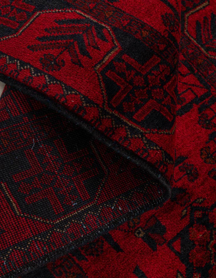 Detail image of  2' 9 x 6' 3  Hand Knotted Khal Mohammadi Wool Runner Rug