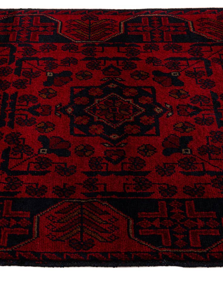 Detail image of  2' 8 x 6' 4  Hand Knotted Khal Mohammadi Wool Runner Rug