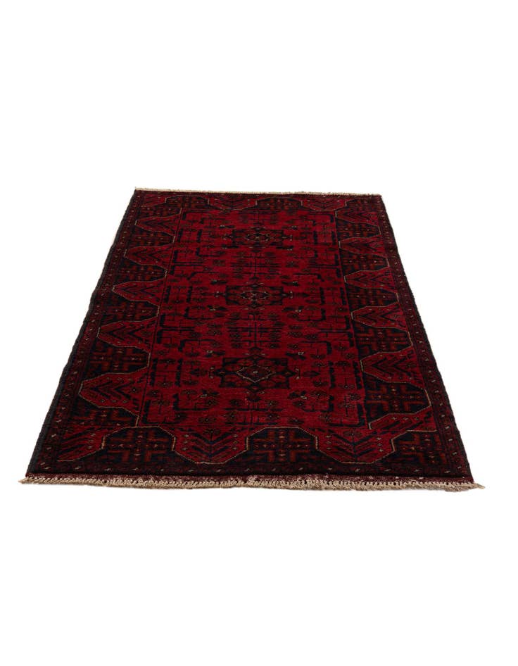 Detail image of  2' 8 x 6' 4  Hand Knotted Khal Mohammadi Wool Runner Rug