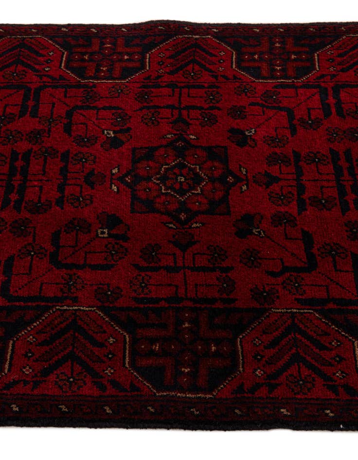 Detail image of  2' 8 x 6' 4  Hand Knotted Khal Mohammadi Wool Runner Rug