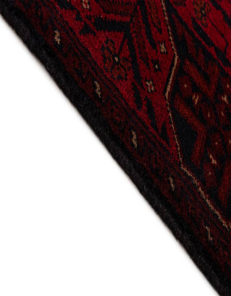 Detail image of  2' 8 x 6' 4  Hand Knotted Khal Mohammadi Wool Runner Rug