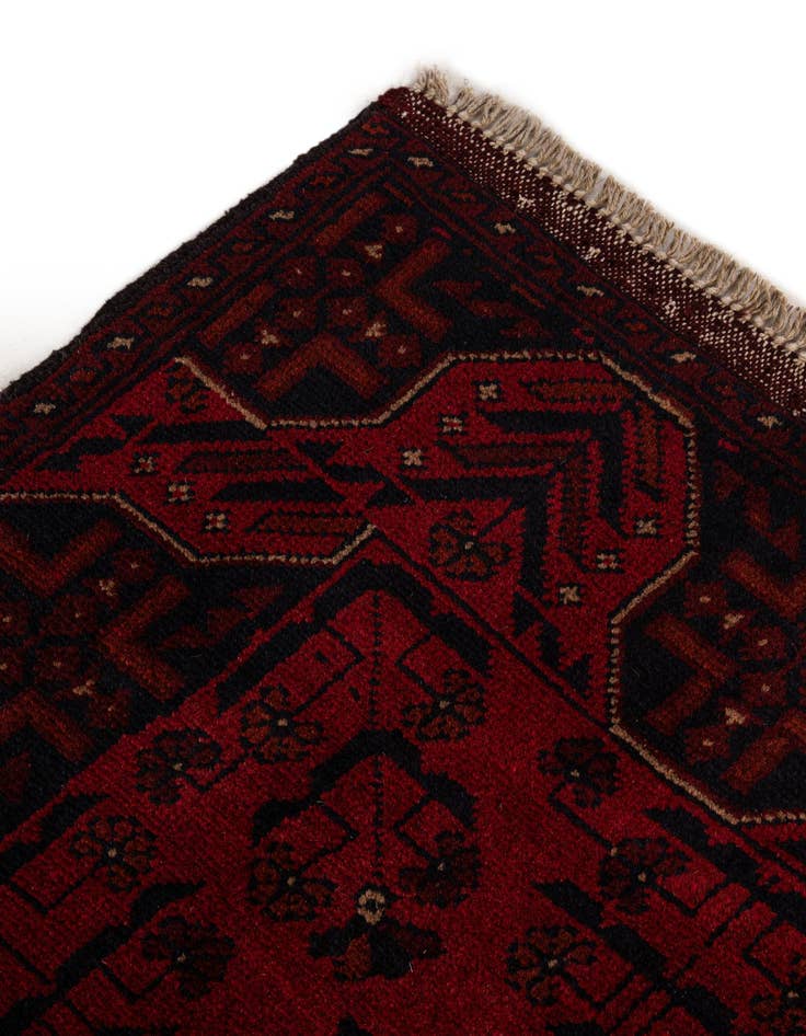 Detail image of  2' 8 x 6' 4  Hand Knotted Khal Mohammadi Wool Runner Rug