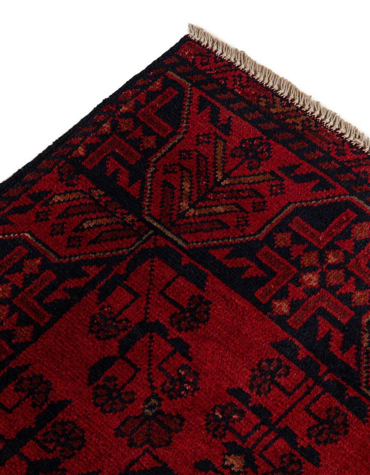 Detail image of  2' 6 x 6' 2  Hand Knotted Khal Mohammadi Wool Runner Rug
