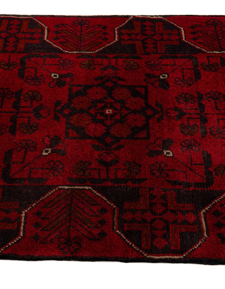 Detail image of  2' 8 x 6' 5  Hand Knotted Khal Mohammadi Wool Runner Rug