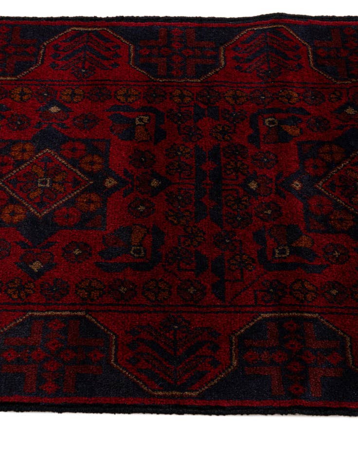 Detail image of  2' 6 x 6' 3  Hand Knotted Khal Mohammadi Wool Runner Rug