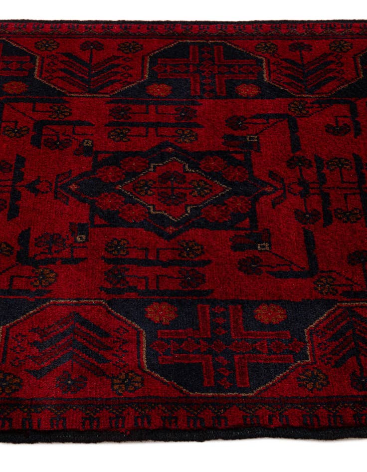 Detail image of  2' 8 x 6' 5  Hand Knotted Khal Mohammadi Wool Runner Rug
