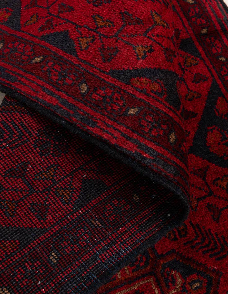 Detail image of  2' 6 x 6' 1  Hand Knotted Khal Mohammadi Wool Runner Rug