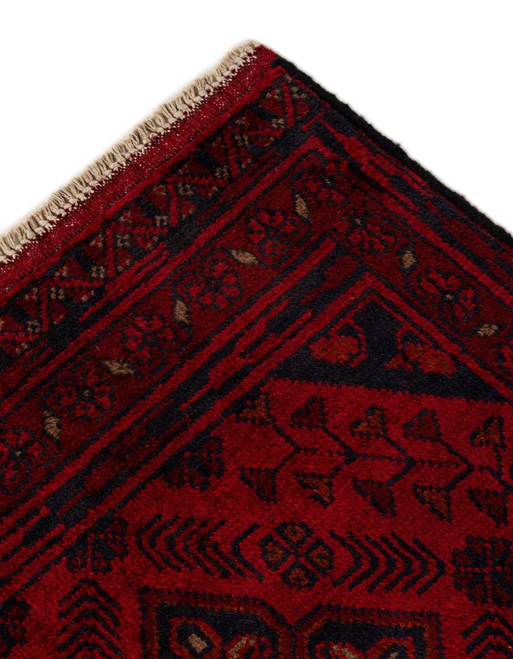 Detail image of  2' 6 x 6' 1  Hand Knotted Khal Mohammadi Wool Runner Rug