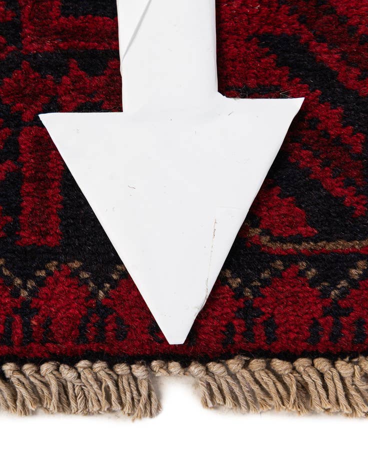 Detail image of  2' 9 x 6' 3  Hand Knotted Khal Mohammadi Wool Runner Rug