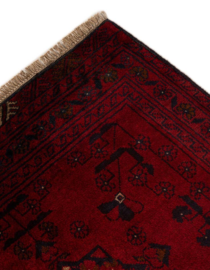 Detail image of  2' 10 x 6' 4  Hand Knotted Khal Mohammadi Wool Runner Rug