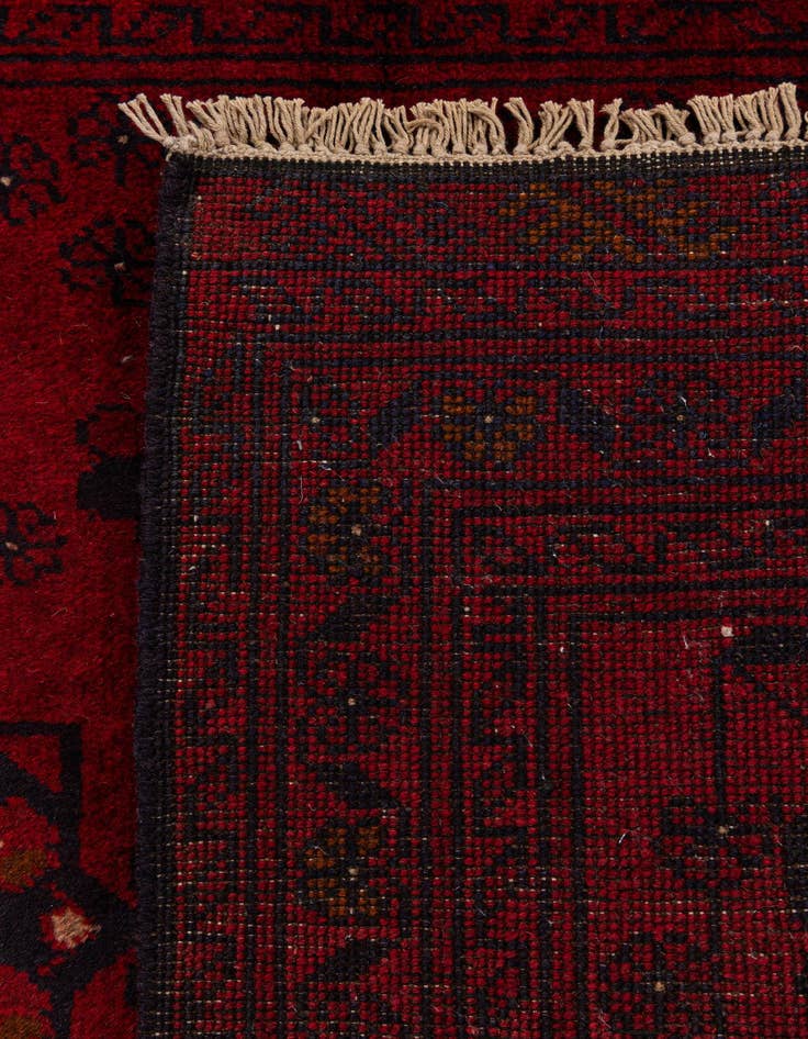 Detail image of  2' 10 x 6' 4  Hand Knotted Khal Mohammadi Wool Runner Rug