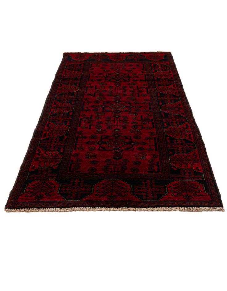 Detail image of  2' 9 x 6' 4  Hand Knotted Khal Mohammadi Wool Runner Rug