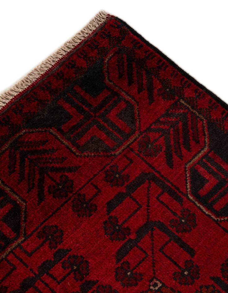 Detail image of  2' 8 x 6' 5  Hand Knotted Khal Mohammadi Wool Runner Rug