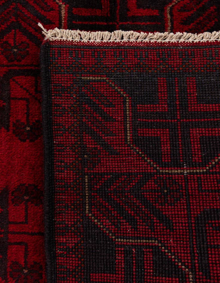 Detail image of  2' 8 x 6' 5  Hand Knotted Khal Mohammadi Wool Runner Rug