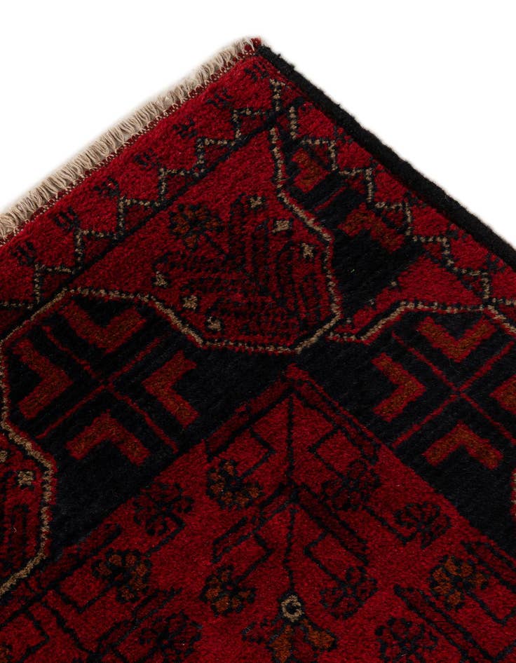 Detail image of  2' 9 x 6' 6  Hand Knotted Khal Mohammadi Wool Runner Rug