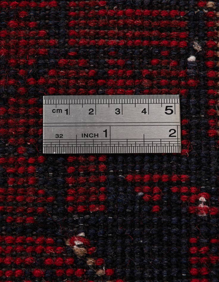 Detail image of  2' 7 x 6' 3  Hand Knotted Khal Mohammadi Wool Runner Rug