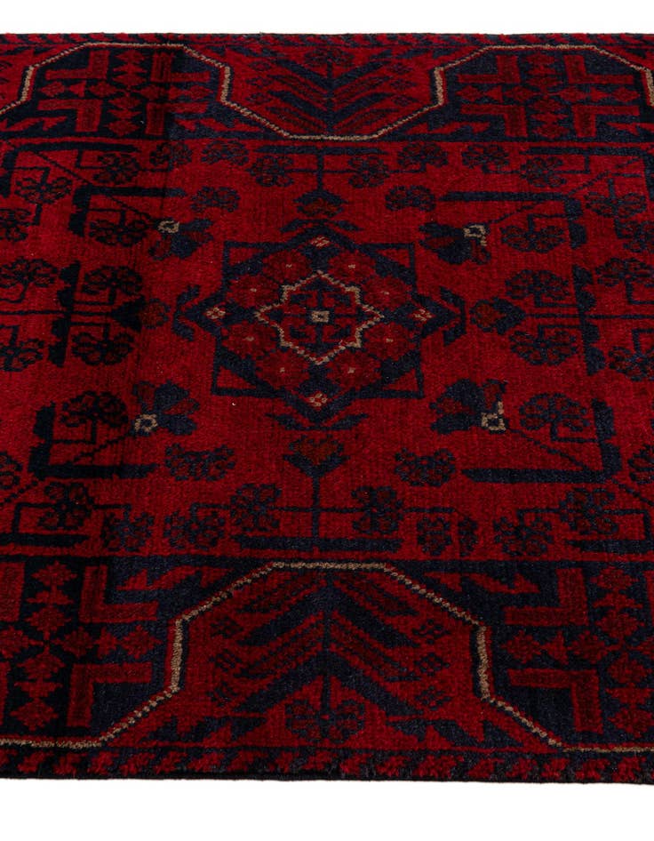 Detail image of  2' 7 x 6' 3  Hand Knotted Khal Mohammadi Wool Runner Rug