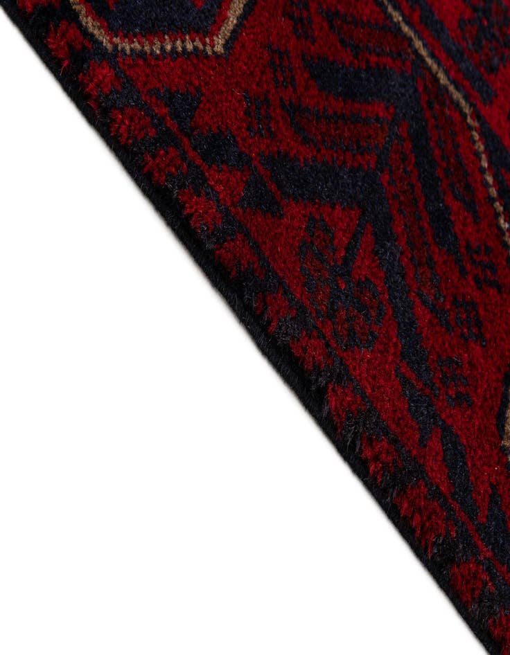 Detail image of  2' 7 x 6' 3  Hand Knotted Khal Mohammadi Wool Runner Rug