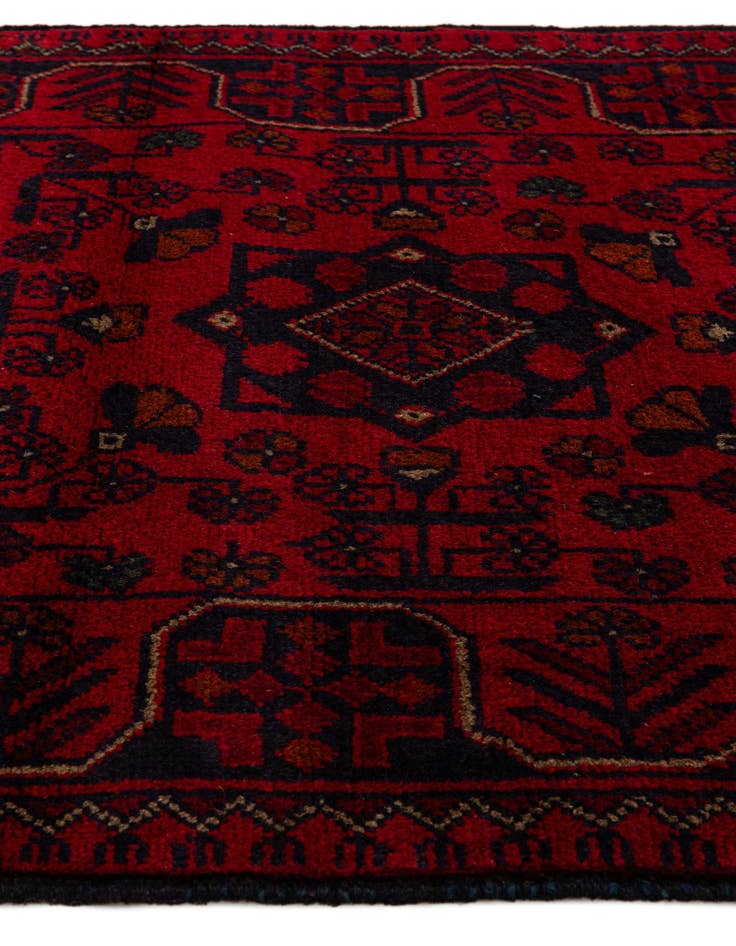 Detail image of  2' 7 x 6' 5  Hand Knotted Khal Mohammadi Wool Runner Rug