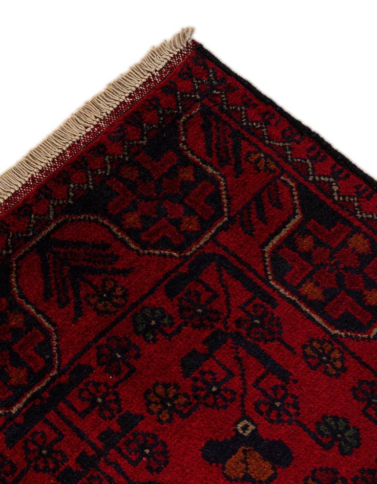 Detail image of  2' 7 x 6' 5  Hand Knotted Khal Mohammadi Wool Runner Rug