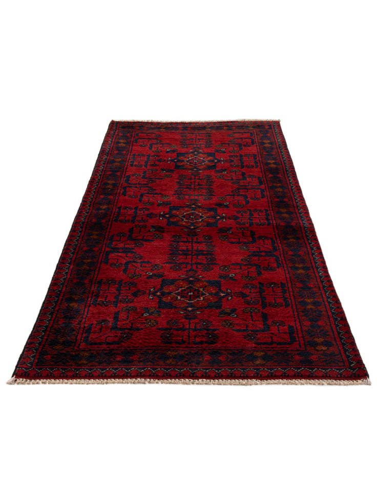 Detail image of  2' 7 x 6' 3  Hand Knotted Khal Mohammadi Wool Runner Rug