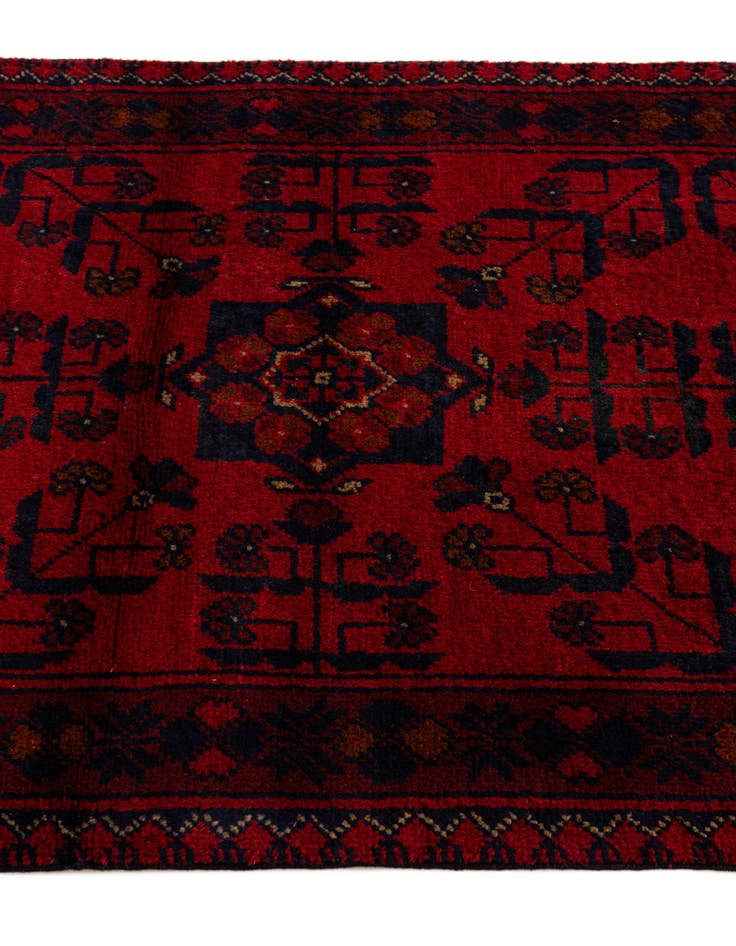 Detail image of  2' 7 x 6' 3  Hand Knotted Khal Mohammadi Wool Runner Rug