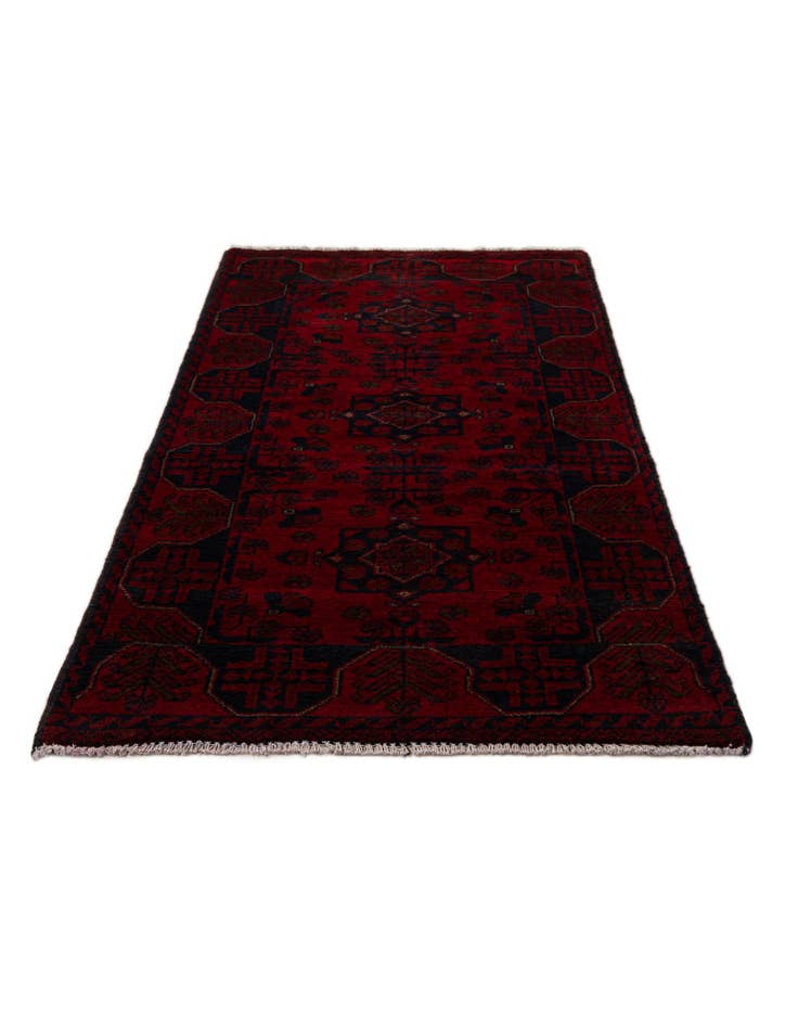 Detail image of  2' 7 x 6' 2  Hand Knotted Khal Mohammadi Wool Runner Rug