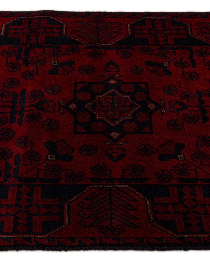 Detail image of  2' 7 x 6' 2  Hand Knotted Khal Mohammadi Wool Runner Rug