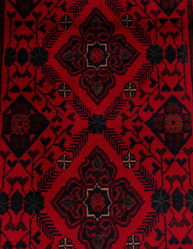 Detail image of  2' 8 x 6' 8  Hand Knotted Khal Mohammadi Wool Runner Rug
