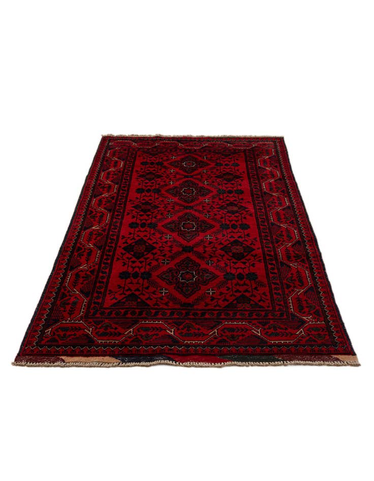 Detail image of  2' 9 x 6' 7  Hand Knotted Khal Mohammadi Wool Runner Rug