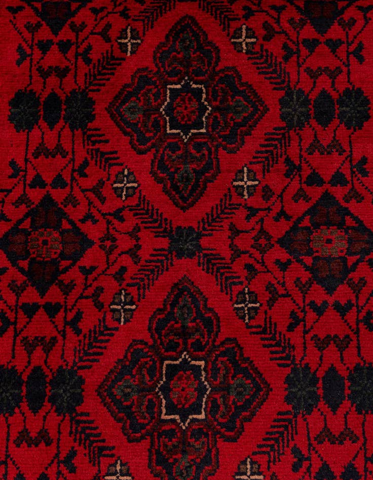 Detail image of  2' 9 x 6' 7  Hand Knotted Khal Mohammadi Wool Runner Rug