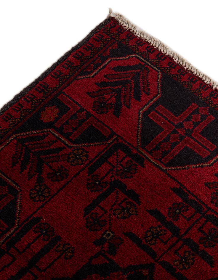 Detail image of  2' 8 x 6' 7  Hand Knotted Khal Mohammadi Wool Runner Rug